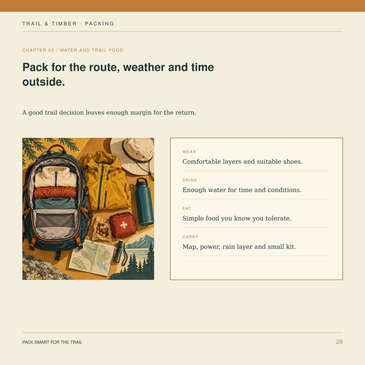 Pack Smart for the Trail