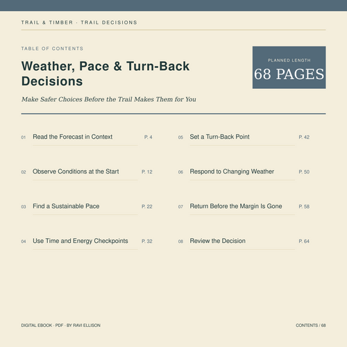 Weather, Pace & Turn-Back Decisions