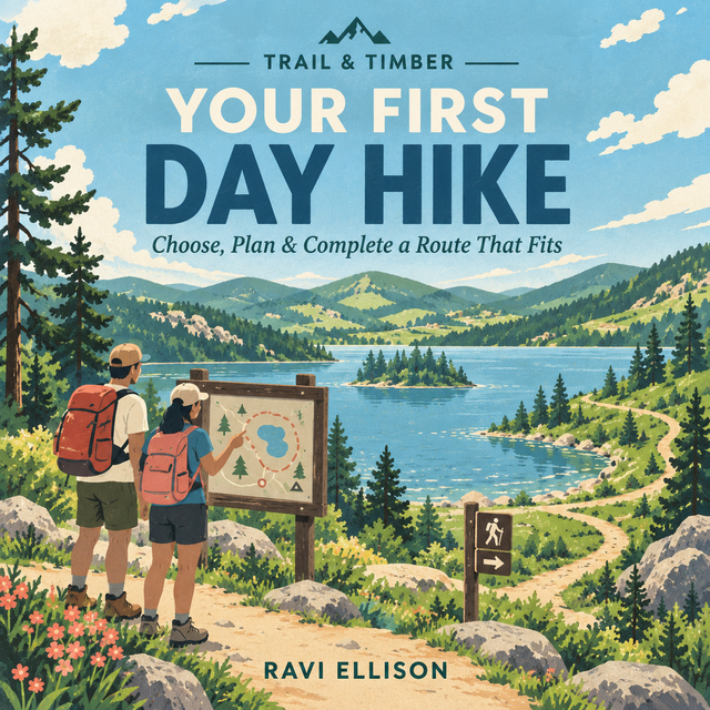 Cover of Your First Day Hike, a digital day-hiking guide from TRAIL & TIMBER.